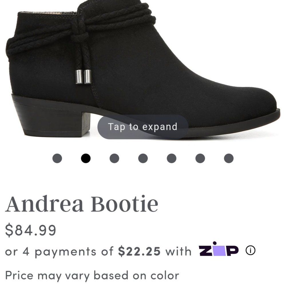 Life Stride Velocity Andrea Black Suede Bootie - Size 10M - worn for 5 minutes